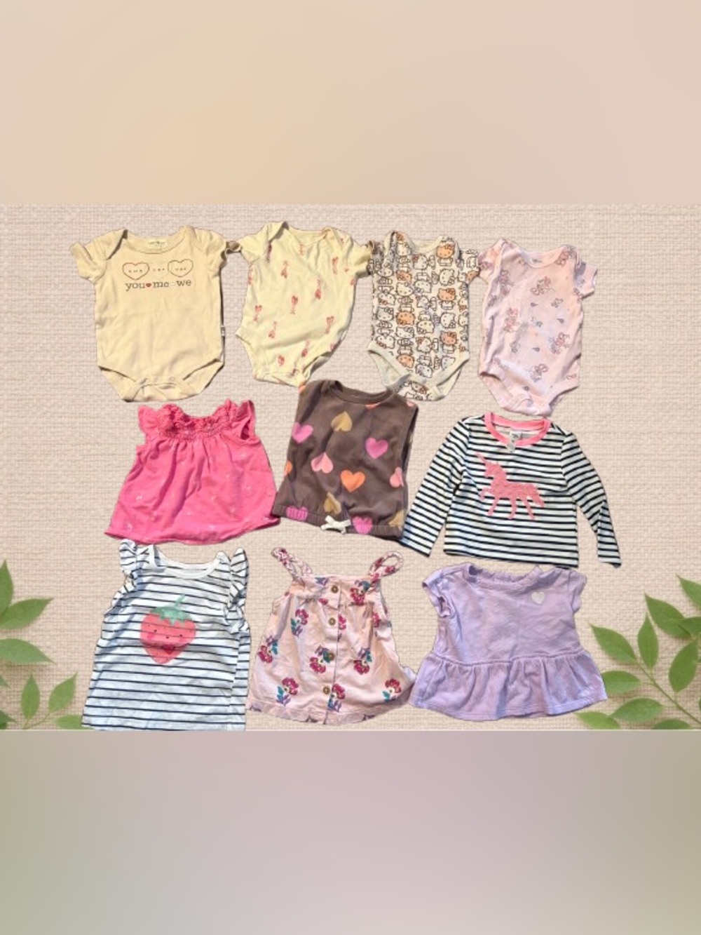 🌸 Baby Girl Clothing Mega Bundle – 10 Pieces